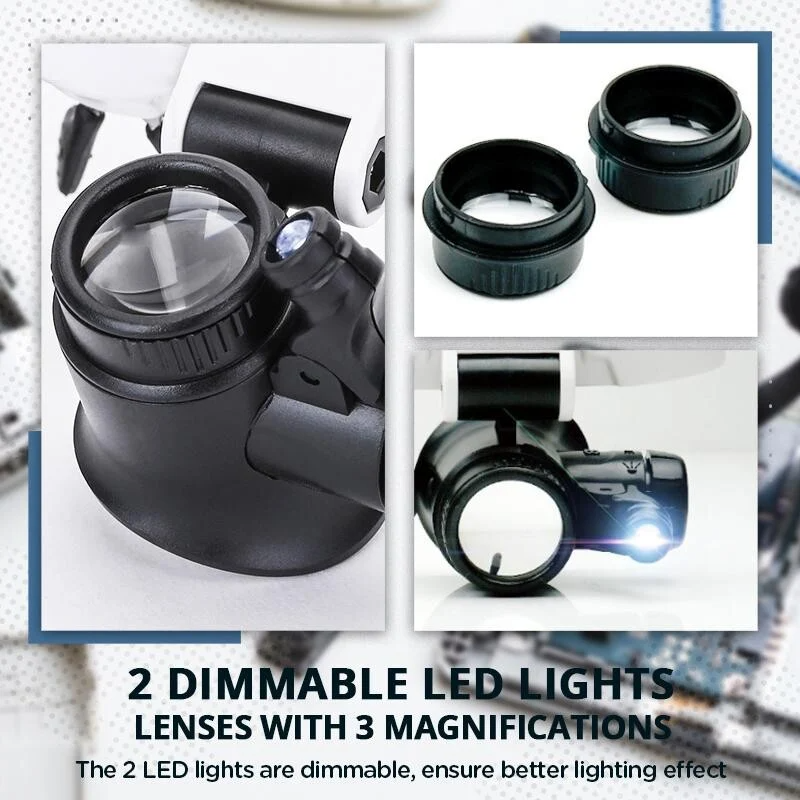 Glosrity LED Glasses Magnifier