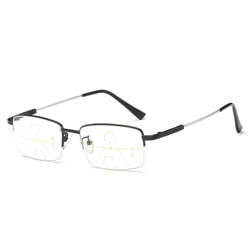 Glosrity Titanium progressive far and near dual-use reading glasses-PL